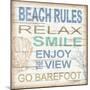 Beach Rules Sq-Todd Williams-Mounted Art Print