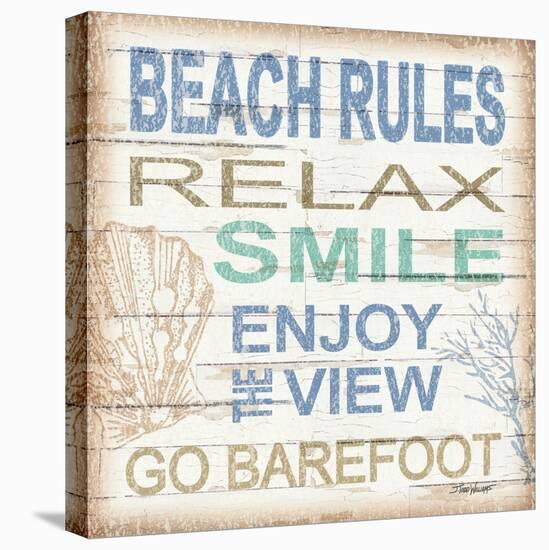 Beach Rules Sq-Todd Williams-Stretched Canvas