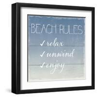 Beach Rules-Sparx Studio-Framed Art Print