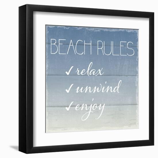 Beach Rules-Sparx Studio-Framed Art Print