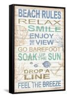 Beach Rules-Todd Williams-Framed Stretched Canvas