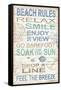 Beach Rules-Todd Williams-Framed Stretched Canvas