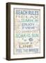 Beach Rules-Todd Williams-Framed Art Print