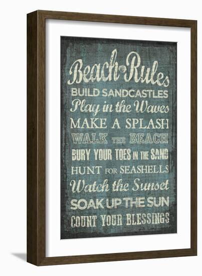 Beach Rules-Erin Clark-Framed Giclee Print