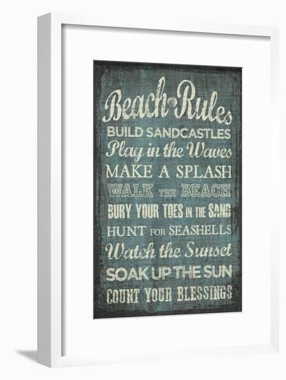 Beach Rules-Erin Clark-Framed Giclee Print