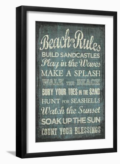 Beach Rules-Erin Clark-Framed Giclee Print