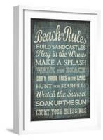 Beach Rules-Erin Clark-Framed Giclee Print