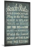 Beach Rules-Erin Clark-Mounted Giclee Print