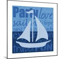 Beach Sail-Lauren Gibbons-Mounted Premium Giclee Print