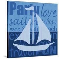 Beach Sail-Lauren Gibbons-Stretched Canvas