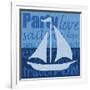 Beach Sail-Lauren Gibbons-Framed Art Print