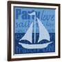 Beach Sail-Lauren Gibbons-Framed Art Print