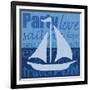 Beach Sail-Lauren Gibbons-Framed Art Print