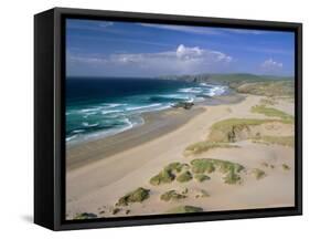 Beach, Sandwood Bay, Highland Region, Scotland, UK, Europe-Duncan Maxwell-Framed Stretched Canvas