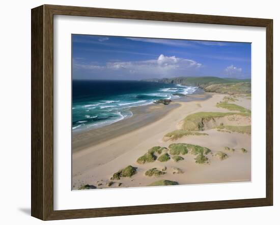 Beach, Sandwood Bay, Highland Region, Scotland, UK, Europe-Duncan Maxwell-Framed Photographic Print