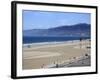 Beach, Santa Monica, Malibu Mountains, Los Angeles, California-Wendy Connett-Framed Photographic Print