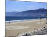 Beach, Santa Monica, Malibu Mountains, Los Angeles, California-Wendy Connett-Mounted Photographic Print