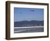 Beach, Santa Monica, Malibu Mountains, Los Angeles, California-Wendy Connett-Framed Photographic Print