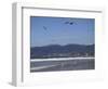 Beach, Santa Monica, Malibu Mountains, Los Angeles, California-Wendy Connett-Framed Photographic Print