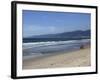 Beach, Santa Monica, Malibu Mountains, Los Angeles, California-Wendy Connett-Framed Photographic Print