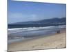 Beach, Santa Monica, Malibu Mountains, Los Angeles, California-Wendy Connett-Mounted Photographic Print