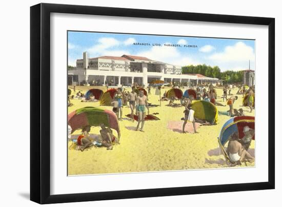 Beach, Sarasota, Florida-null-Framed Art Print