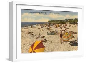 Beach, Sarasota, Florida-null-Framed Art Print
