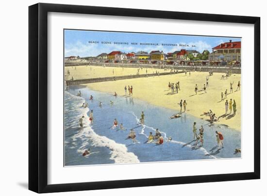 Beach, Savannah, Georgia-null-Framed Art Print