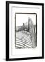 Beach Scape IV-Laura Denardo-Framed Art Print