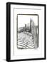 Beach Scape IV-Laura Denardo-Framed Premium Giclee Print