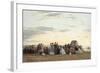 Beach Scene, 1865-Eugene Louis Boudin-Framed Giclee Print