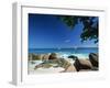 Beach Scene, Anse Lazio, Praslin, Seychelles, Indian Ocean, Africa-Lee Frost-Framed Photographic Print