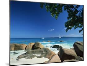 Beach Scene, Anse Lazio, Praslin, Seychelles, Indian Ocean, Africa-Lee Frost-Mounted Photographic Print