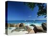 Beach Scene, Anse Lazio, Praslin, Seychelles, Indian Ocean, Africa-Lee Frost-Stretched Canvas
