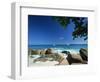 Beach Scene, Anse Lazio, Praslin, Seychelles, Indian Ocean, Africa-Lee Frost-Framed Photographic Print