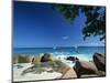 Beach Scene, Anse Lazio, Praslin, Seychelles, Indian Ocean, Africa-Lee Frost-Mounted Photographic Print