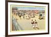 Beach Scene, Asbury Park, New Jersey-null-Framed Art Print