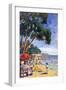 Beach Scene at Juan-Les-Pins-null-Framed Photographic Print