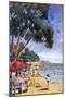 Beach Scene at Juan-Les-Pins-null-Mounted Photographic Print