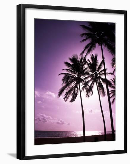 Beach Scene at Sunset-Bill Bachmann-Framed Premium Photographic Print