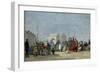 Beach Scene at Trouville; Scene De Plage a Trouville, 1864-Eugene Louis Boudin-Framed Giclee Print