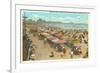 Beach Scene, Atlantic City, New Jersey-null-Framed Premium Giclee Print