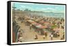 Beach Scene, Atlantic City, New Jersey-null-Framed Stretched Canvas