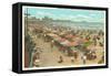 Beach Scene, Atlantic City, New Jersey-null-Framed Stretched Canvas