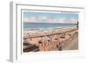 Beach Scene, Atlantic City, New Jersey-null-Framed Art Print