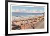 Beach Scene, Atlantic City, New Jersey-null-Framed Art Print