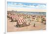 Beach Scene, Atlantic City, New Jersey-null-Framed Art Print