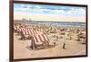 Beach Scene, Atlantic City, New Jersey-null-Framed Art Print