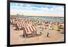 Beach Scene, Atlantic City, New Jersey-null-Framed Art Print