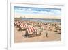 Beach Scene, Atlantic City, New Jersey-null-Framed Art Print